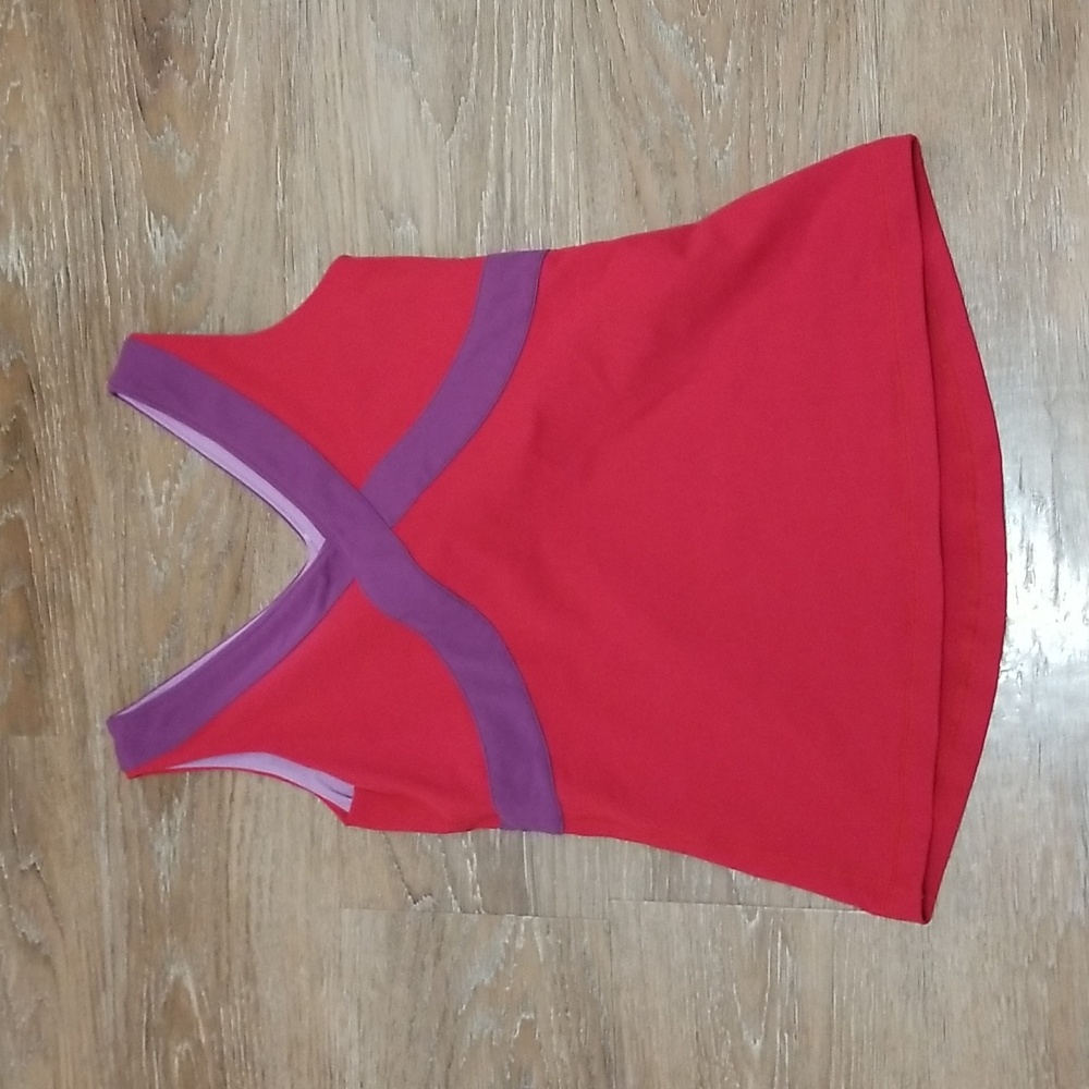 (8) Lululemon Athletica Color Block Tank Top Yoga Gym Athleisure Sporty Run